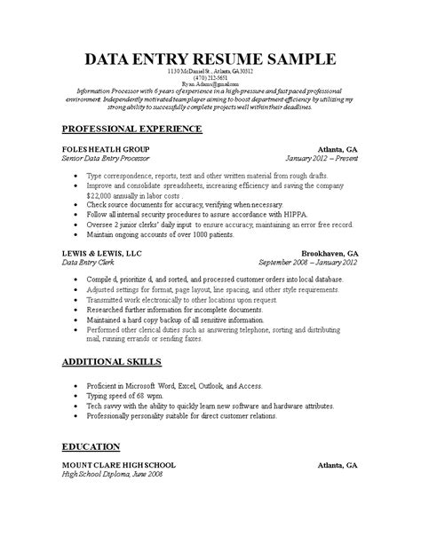 Data entry resume sample. Things To Know About Data entry resume sample. 